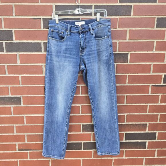 Lucky Brand 410 Mens Denim Jeans Blue Athletic Straight Leg Stretch 31x30 No Tag - Picture 1 of 9